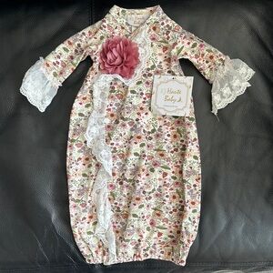 Floral Kids Pajamas with Pink Accents